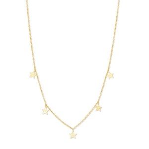 gorjana Super Star Flutter Necklace - Yellow Gold